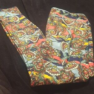 LuLaRoe Multicolor Abstract Leggings